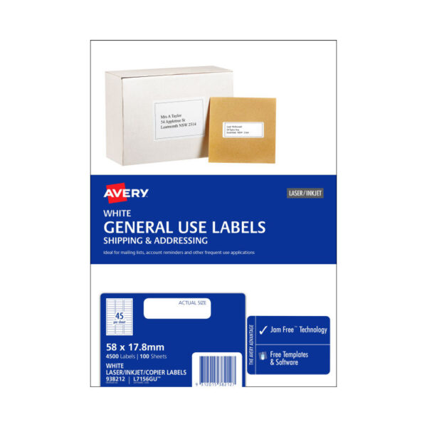 AV Gen Lbl L7516GU 45Up Pk100 - Image 2