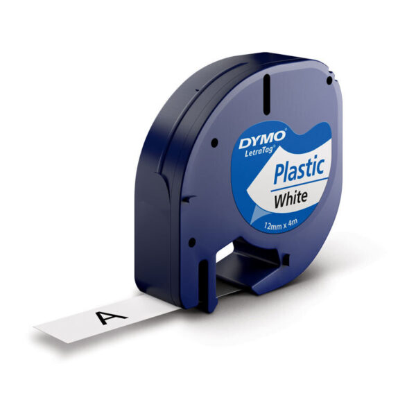 Dymo LT Plastic 12mm x 4m Whit - Image 2