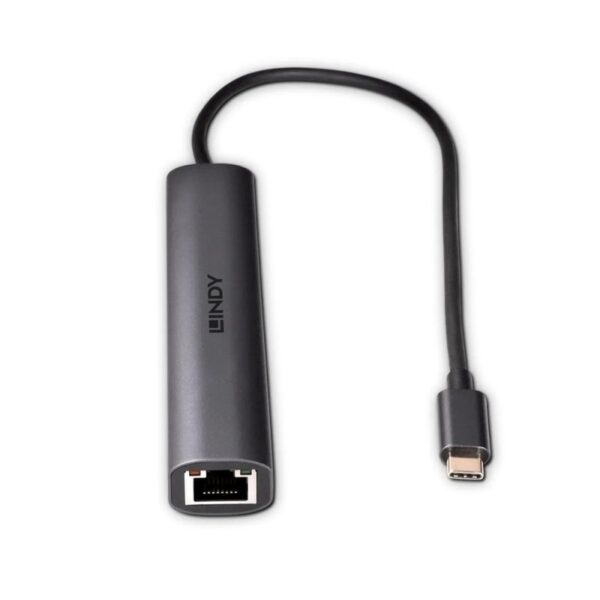 Lindy USB 3.2 Hub, Ethernet - Image 2